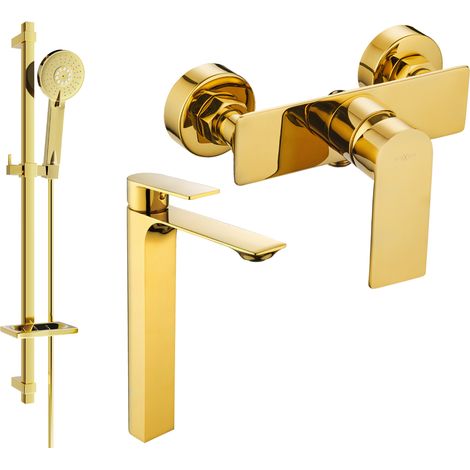 Mexen Alexa DQ40 ensemble de douche, or - 71214DQ40-50 (1/4)