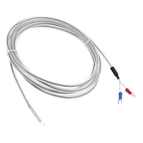 Termocoppia tipo K impermeabile, termocoppia PTFE a 2 fili tipo K lunghezza 300 cm / 118,1 pollici temperatura 0-200° termocoppia CK (1/5)