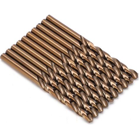Foret HSS 9.5mm, Lot de 10 Forets à Métaux, Queue Cylindrique, Perçage Acier, Outillage Professionnel (1/5)