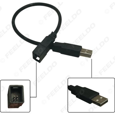 Compatible avec 13 modèles Nissan Teana et Changan CS, câble adaptateur USB d'origine pour voiture, câble de conversion audio pour voiture Android grand écran