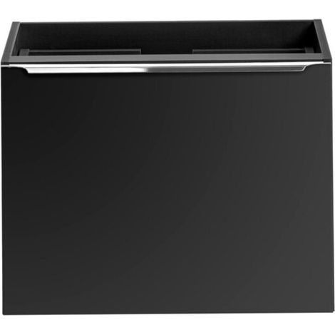 Mobile sottolavabo VANTA 60 cm nero – Modulo sospeso con 2 cassetti