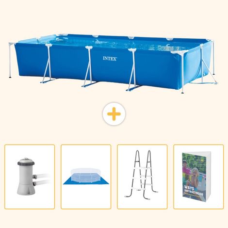 Intex Piscine Tubulaire Rectangulaire - 450x220x84 cm - 5-pièces SCB122 (1/5)