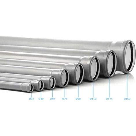 TUBO HTEM 1 BICCHIERE PP3  VALSIR Diam. 110 lungh. 150