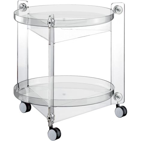 Table Cuisine A Roulettes Massoni, 66 x 63,5 cm, Blanc (1/3)