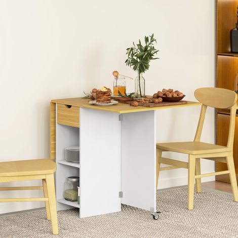 Tischplatte für 2 bis 4 Personen mit Shooter, 2 Etagen und 2 Roulettes, 114,5 x 70 x 75 cm, Chene
