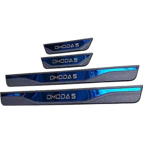 Seuil de porte de protection pour Chery Omoda 5 2023-2026, bleu (noir) (1/5)