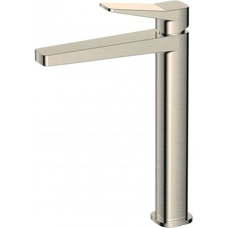 RAK Petit Square Brushed Nickel Tall Basin Mixer Tap - RAKPES3003N (1/2)