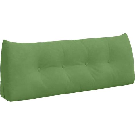 Back Pillow Light Green 120 x 24 x 50 cm Velvet vidaXL