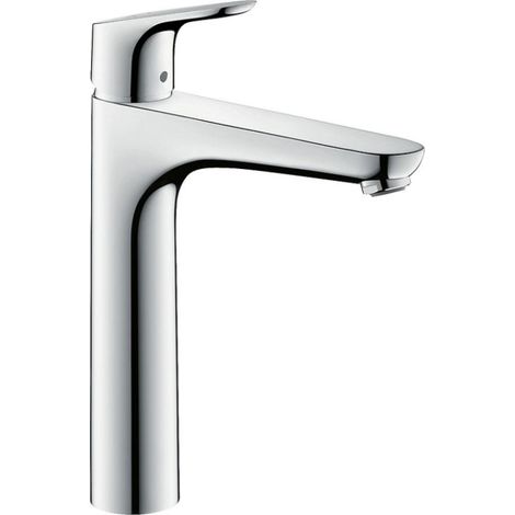 Hansgrohe Focus 190 Eco Waschtischmischer Chrom, Ausladung 159 mm, mit Zugstangen-Ablaufgarnitur, Kaltwasser-Mittelstellung (C3)