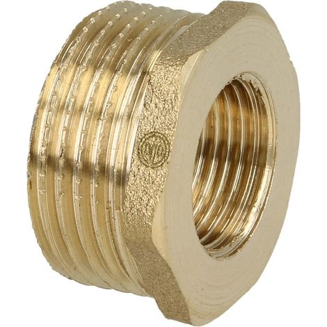 Réduction FM/FF 3/4’’ x 3/8’’ avec hexagonal laiton nu