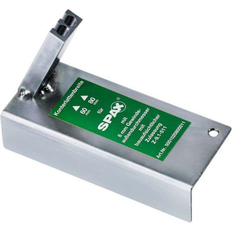 SPAX Jauge à visser pour isolation sur toiture avec vis à bois 8 mm à tête fraisée et rondelle, 1 pièce - 5001120800011