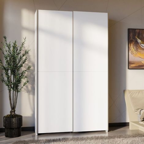 copy of Armario con 2 puertas correderas 150x39x210 blanco Nico (1/5)