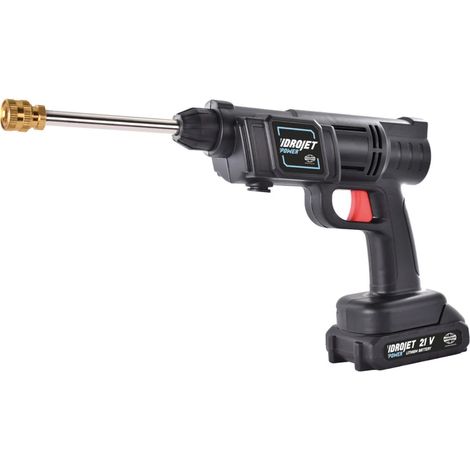 idropulitrice a batteria a freddo portatile "idro jet power" 25 bar 21v
