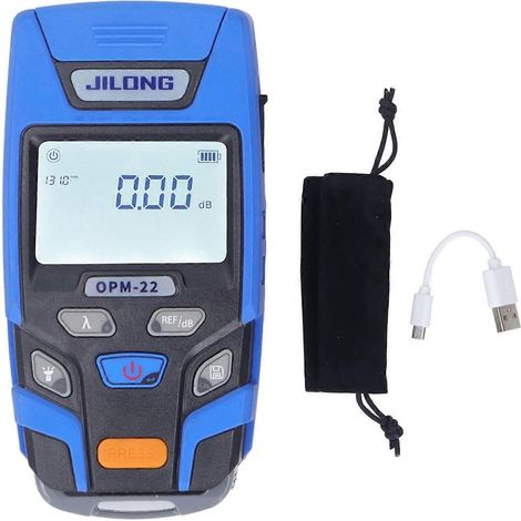 Optisches Leistungsmessgerät -70 bis +6 dBm, wiederaufladbares Mini-Tragbares Glasfaser-Leistungsmessgerät für SC, ST, FC und Int.