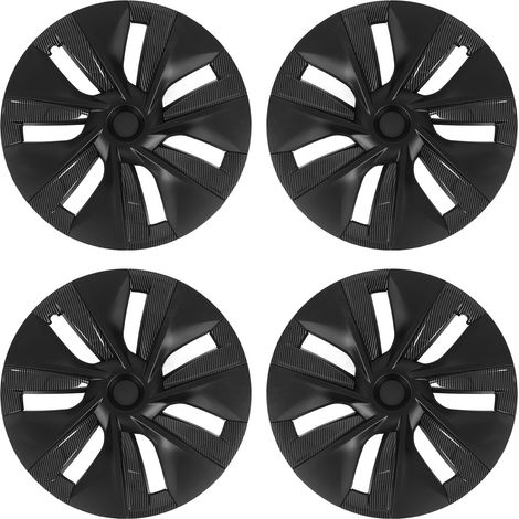 de 4 enjoliveurs de roue 19 pouces protection intégrale noir