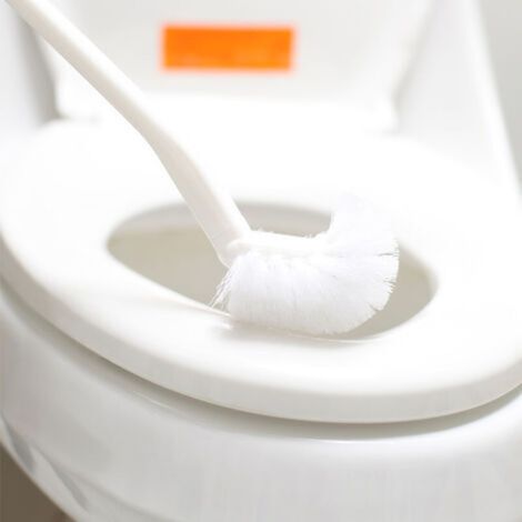 Toilet Brush Portable Toilet Brush Long Plastic Handle Strong Decontamination Cleaning Brushes Bathroom Accessories (1/5)
