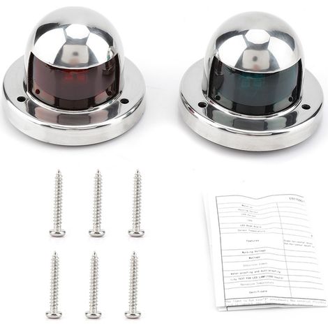 12V LED-Navigationslichter für Boote, Yachten und Pontons – Seitliche Signallichter für die Navigation (1/5)