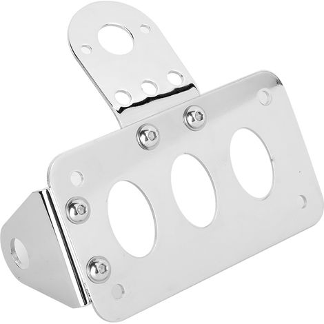 Support Moto Plaque d'Immatriculation Latérale Support Lampe Arrière Feu de Position pour Croiseur PrinceA (1/3)