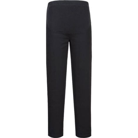 Pantalón elástico en sarga de algodón Maternity S234 XL Negro