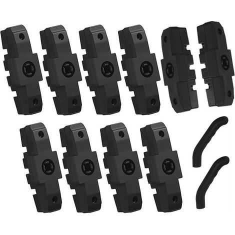 Plaquettes de frein de vélo vélo électrique - noir - housse de protection - convient pour Magura HS11 HS22 HS24 HS33 HS66 - 12 pièces (1/5)