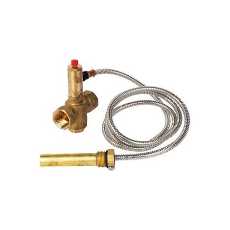 Soupape de sécurité thermique femelle 3/4' – Vanne papillon pour installations sanitaires – Filetage pour raccordement rapide – Coditherm