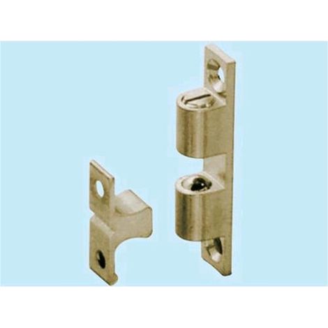 Cricchetto a 2 sfere ottone lucido - mm. 12x70 Conf. 50 Pz