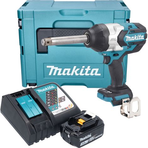 Clé à chocs sans fil Makita DTW 1005 RF1J 18 V 1360 Nm 3/4" Brushless + 1 batterie 3,0 Ah + chargeur + Makpac