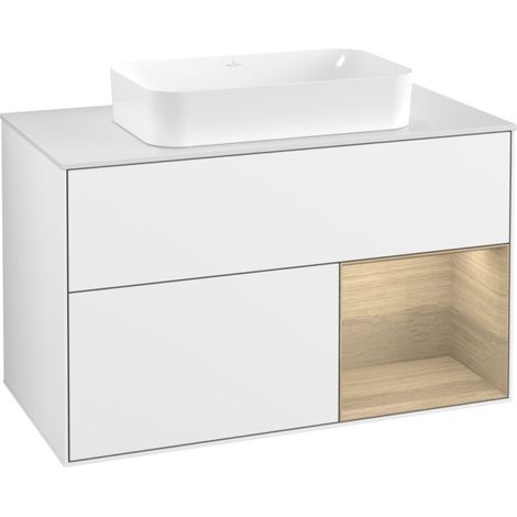 Villeroy & Boch F661PCGF Meuble sous lavabo Finion F66 (1/2)