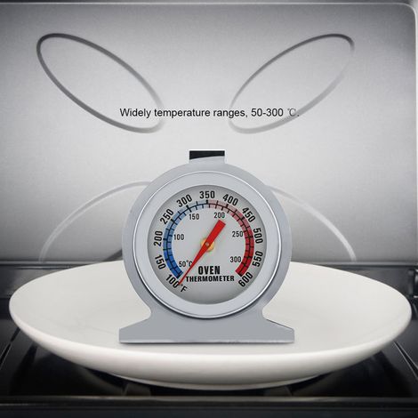 Ofenthermometer mit Zeigeranzeige aus Edelstahl zur Messung der Lebensmittel- und Fleischtemperatur (50-300℃) (1/5)