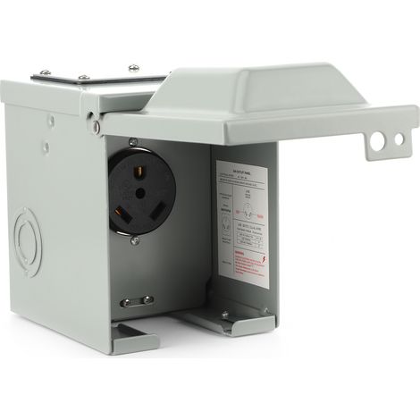 Boîtier de prise électrique étanche 30 A 125 V pour camping-car, caravane et voiture électrique (1/5)