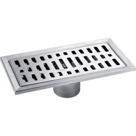 1 siphon de sol rectangulaire 200 x 100 mm avec couvercle amovible (1/5)