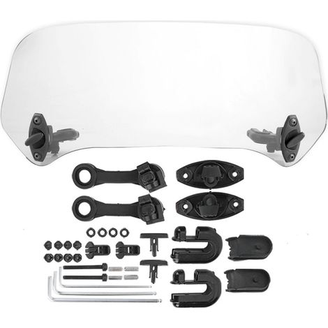 Motorcycle universel Modifié pare-brise de pare-brise SPOILER AIR DÉFLECTEUR (1/5)