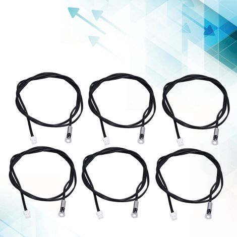 Lot de 10 unités, cosse ronde de 1 m de long, connecteur à bornes pressé à froid, capteur de température à thermistance NTC 50K B3950 (1/5)