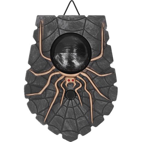 Décoration de sonnette araignée mobile multifonction avec lumière et sons d'horreur, à œil unique, pour Halloween à la maison (1/5)