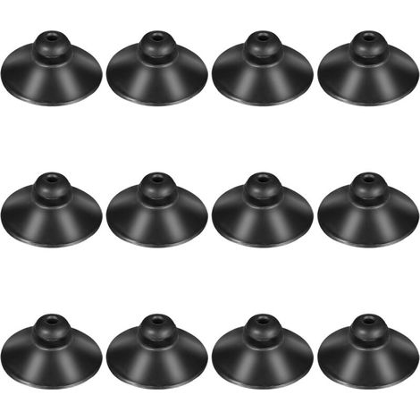 Lot de 12 ventouses en caoutchouc noir pour pompe d'aquarium, ventouses en verre pour tube de ligne aérienne, décoration d'aquarium