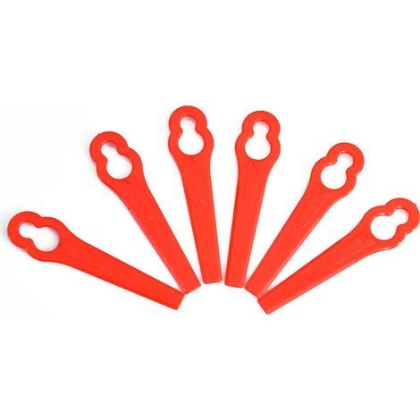 10 Pièces Jardin Pelouse Tondeuse Lames Plastique Accessoires de Tondeuse à Gazon Lames en Plastique Couteau de Rechange en Plastique pour FRT18A FRT18A1 ART46155 FRT20A1 Accessoires (1/5)