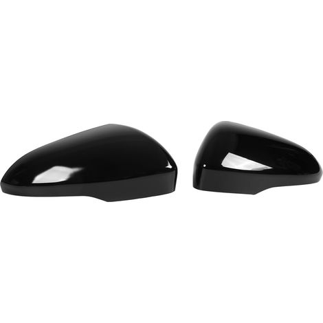 Lot de 2 coques de rétroviseur extérieur de voiture, protection de rechange pour rétroviseurs extérieurs de Ford Fusion, noir brillant (1/5)