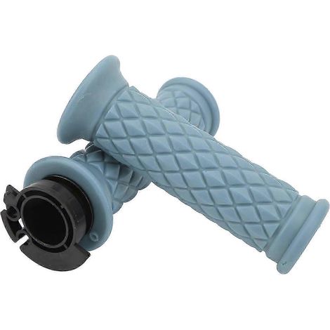 1 paire de poignées d'accélérateur 22 mm, universelles et confortables, compatibles avec les scooters GY6 50cc, 80cc, 125cc et 150cc (bleues). (1/4)