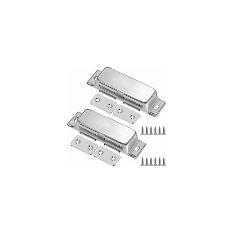 Magnetverschlüsse, 2-teilige Edelstahl-Schranktürmagnete mit Schrauben, leistungsstarker Möbelmagnet für Schiebetüren, Schubladen und Fenster. - Crezuo (1/4)