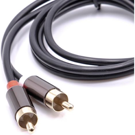 vhbw Cable adaptador estéreo audio de 3,5mm a 2x conector RCA (cinch), cable en Y