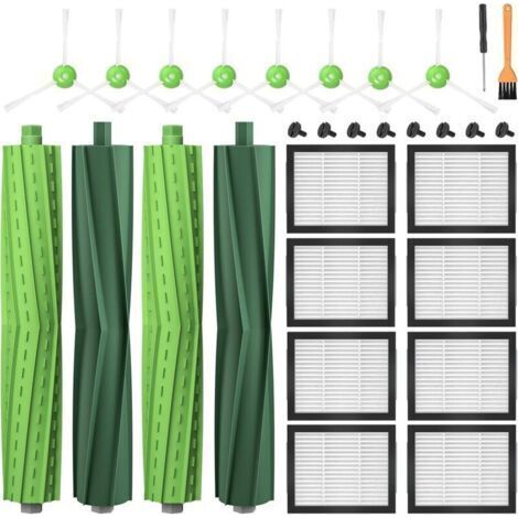 pair Lot de 22 accessoires pour iRobot Roomba i7 i7+ j7 j7+/Plus i3 i3+ i4 i4+ i6 i6+ i8 i8+ E5 E6 E7, pièces de rechange pour aspirateur iRobot Roomba E/I/J (1/3)