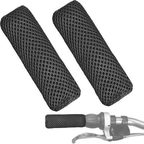 Poignées de vélo – Housse de guidon en soie glacée – Gants d'été respirants pour moto, revêtement antidérapant avec design 3D (1/5)