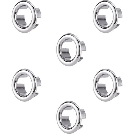 CCYKXA Sink Overflow Rings, 6 Pcs Sink Overflow Rings, Overflow Cover, Sink Overflow Rings, for Bathroom, Kitchen, Sink