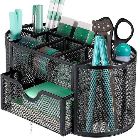 Organiseur de voyage compatible en maille métallique, noir (1/5)