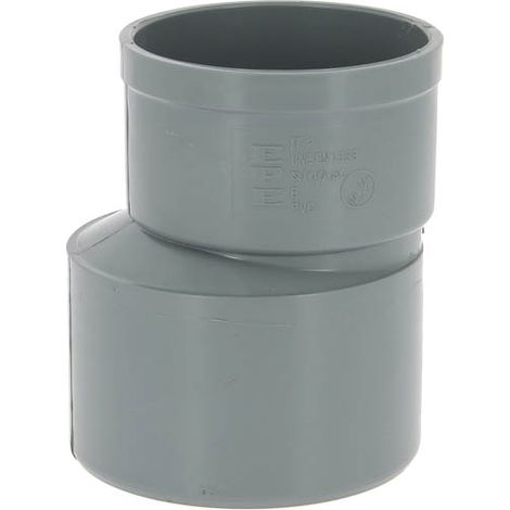 Adequa – Réduction excentrée mâle-femelle PVC Ø100-80 – Raccord d'évacuation pour chantiers humides – Installation facile et rapide