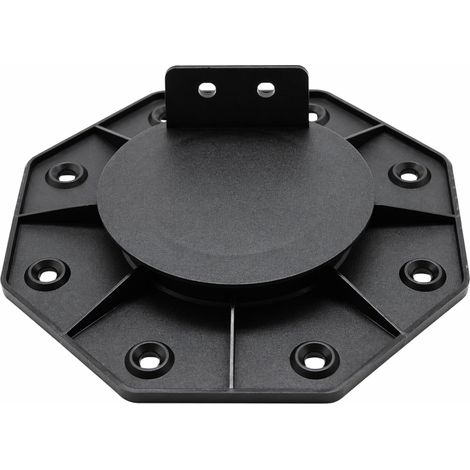 Plot réglable 18 à 30 mm pour terrasse bois et composite - support lambourde extérieur, pose facile - Coloris - Noir