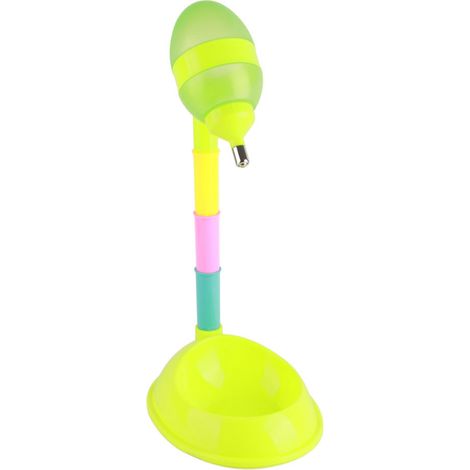 Gamelle d'eau sur pied pour chat, hauteur réglable (verte), pour chiens et chats, usage quotidien portable.-AquaForge (1/5)