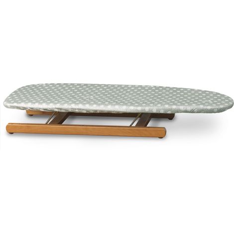 Planche à Repasser Réglable Pliable Petit Hêtre Massif Cerise 82 x 13 x 33 cm (1/2)