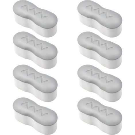 8 Pieces Toilet Seat Bumpers Toilet Seat Bumper Kit with Strong Adhesive Universal Toilet Seat Cover Pad Adhesive for Home, Hotel, Restaurant (1/5)
