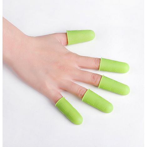 Set Silicone Doigt Protecteur Couverture Résistant Aux Coupes Résistant À La Chaleur Couverture De Doigt Excellent Outil De Cuisine De Cuisine (1/5)